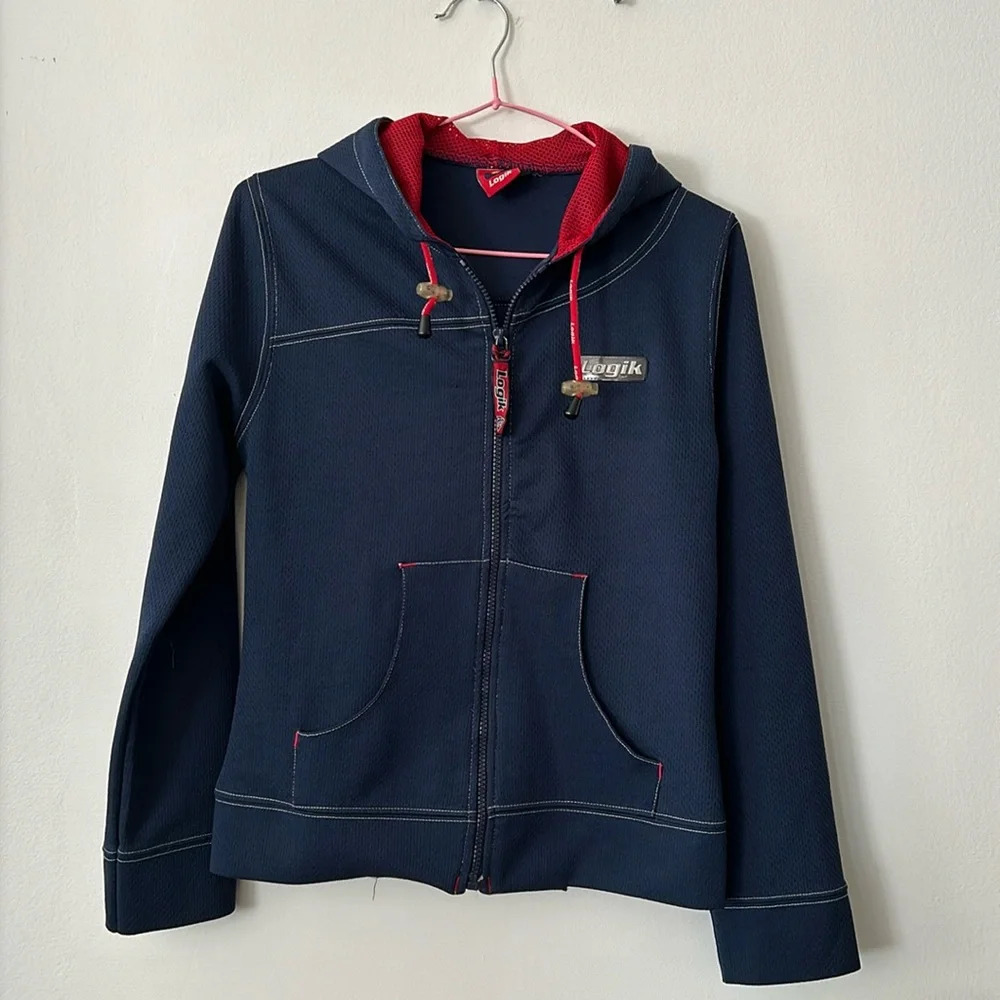 🔥🔥Vintage LOGIK zip up hoodie for womens